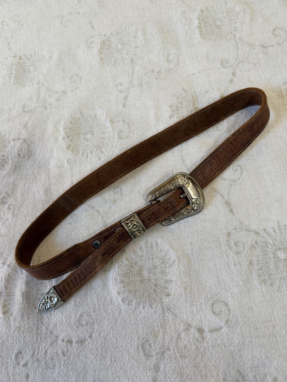 VINTAGE Western Leather Belt